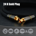 24K -Stecker Digital Glasfaser -Audio -Toslink -Kabel